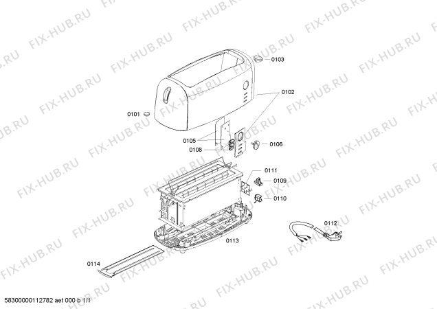 Схема №1 TT7970 с изображением Цоколь для электропароварки Bosch 00447086