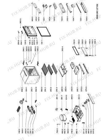 Схема №1 CRU 16.3 UK с изображением Микротермостат для холодильника Whirlpool 481927128903