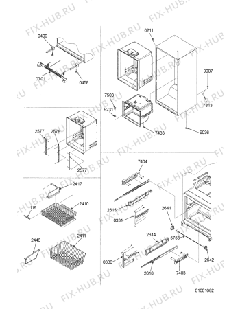 Схема №11 KRFC 9010/IN с изображением Шланг для холодильной камеры Whirlpool 481253018078