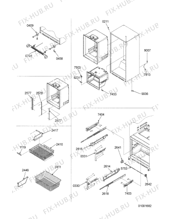 Схема №11 KRFC 9010/I с изображением Всякое для холодильника Whirlpool 481201230581