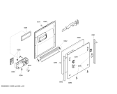 Схема №6 SGV67T03TC с изображением Рамка для посудомоечной машины Bosch 00443343