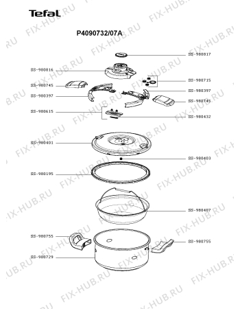 Схема №1 P4090731/07A с изображением Кастрюля для духовки Tefal SS-980755