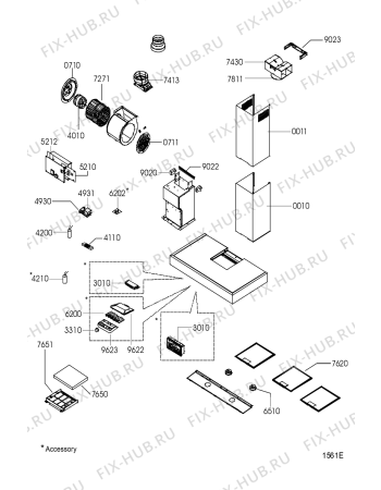 Схема №1 AKR 669 WH с изображением Двигатель (мотор) для вытяжки Whirlpool 481236118366