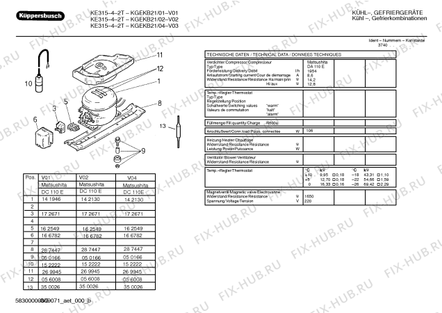 Схема №2 KGV31422 с изображением Инструкция по установке/монтажу для холодильной камеры Bosch 00527676