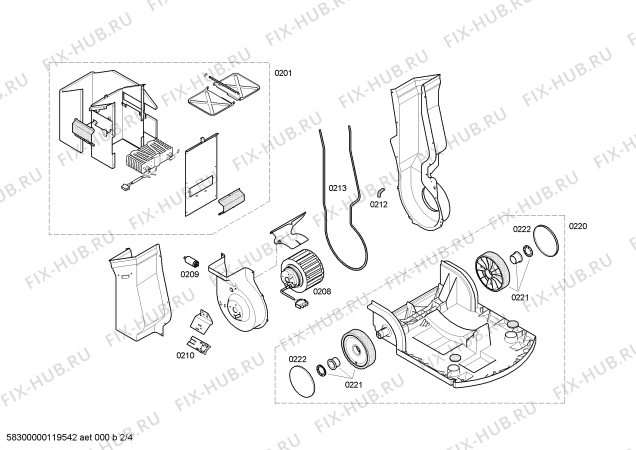 Схема №4 TJ10100 dressman с изображением Корпус для электропарогенератора Siemens 00477539