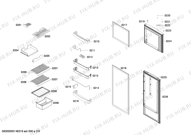 Взрыв-схема холодильника Consol RN26B7R28H REFRIGERADOR CONSOL CN31E1 BL 115V/60Hz TRINIDAD & TOB - Схема узла 02