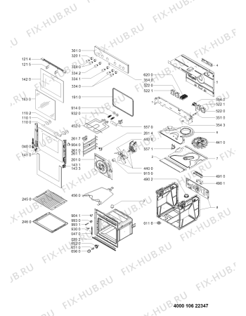 Схема №1 EMC 8260 IN с изображением Панель для электропечи Whirlpool 481010621932