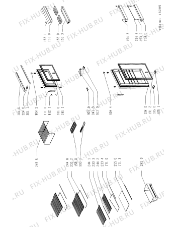 Схема №2 ARG663/G ARG 663/WP с изображением Дверка для холодильника Whirlpool 481946049933