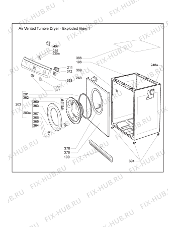 Схема №3 031244A15334-C44AS с изображением Обшивка для электросушки Whirlpool 482000014318