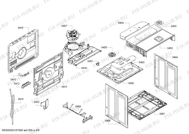 Взрыв-схема плиты (духовки) Bosch HBA74B250E H.BO.PY.L3D.IN.GLASS.B2/.X.E3_COT/ - Схема узла 04