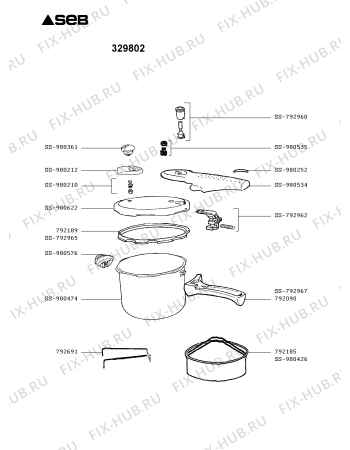 Схема №1 329802 с изображением Кастрюля для духовки Tefal SS-980474