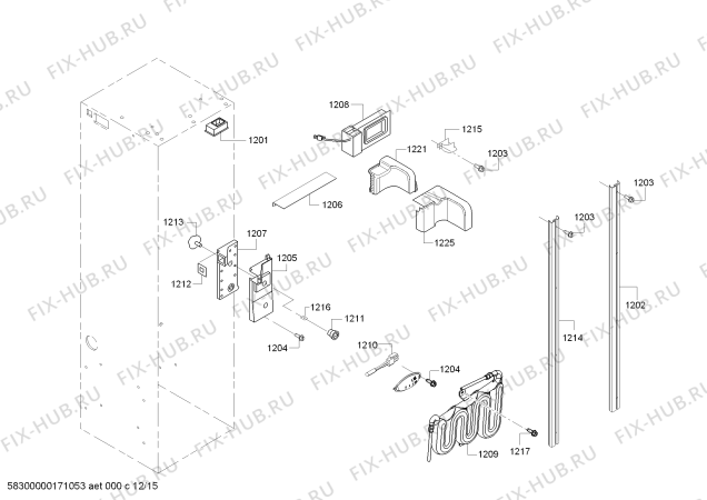 Схема №14 KBUDT4265E с изображением Винт для посудомоечной машины Bosch 00628690