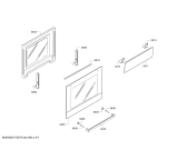 Схема №7 HGV523123T с изображением Фронтальное стекло для электропечи Bosch 00712857