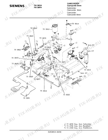 Схема №26 FA136R4 с изображением Транзистор для видеотехники Siemens 00739192