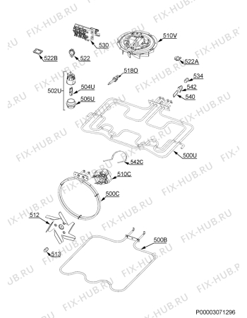 Схема №4 BE3002401W с изображением Обшивка для духового шкафа Aeg 5617367122