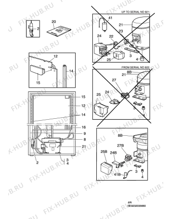 Взрыв-схема холодильника Electrolux ER8899C - Схема узла C10 Cold, users manual