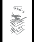 Схема №3 HEK 8541 S - SOLO RICAMBI - SOSTITUITO DA C58DDL0098 с изображением Противень (решетка) для плиты (духовки) DELONGHI 0476230