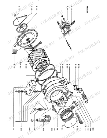Схема №2 AWM 844/WP с изображением Декоративная панель для стиральной машины Whirlpool 481945319496