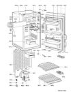 Схема №1 EV 1633/3/BL CH с изображением Дверца для холодильника Whirlpool 481241618163