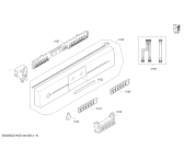 Схема №5 SN25M889EU tp3 с изображением Передняя панель для посудомойки Siemens 00743127