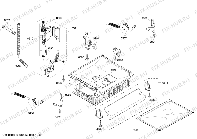 Схема №5 SE25A930 family с изображением Изоляция для электропосудомоечной машины Bosch 00422723