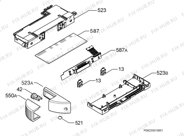 Взрыв-схема холодильника Electrolux SC33010 - Схема узла Diffusor