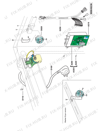 Схема №8 MWU107ECWT OS с изображением Рукоятка для стиралки Whirlpool 481249848066