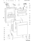 Схема №3 LI640SNA (F030785) с изображением Панель управления для электропосудомоечной машины Indesit C00112058