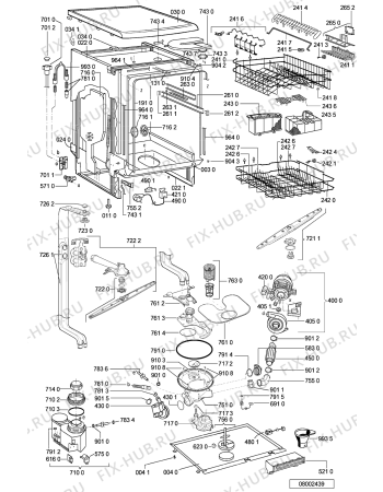 Схема №2 GSF 1546 WS с изображением Обшивка для посудомойки Whirlpool 481245371301