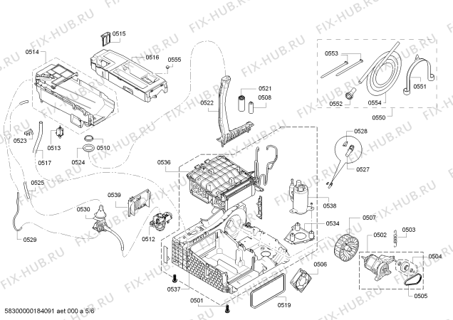 Схема №5 WT260100 Gaggenau с изображением Вкладыш для электросушки Bosch 00634152