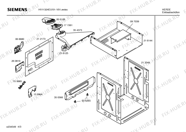 Схема №4 HV11324EU с изображением Ручка управления духовкой для плиты (духовки) Siemens 00418863