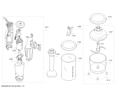 Схема №2 MSM88195AU MaxoMixx с изображением Стакан для электромиксера Bosch 00751402
