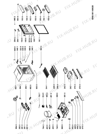 Схема №1 ARG 580/3 с изображением Рамка для холодильника Whirlpool 481246049359