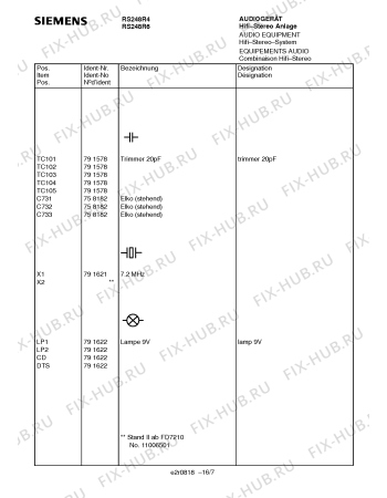 Схема №14 RS248R4 с изображением Интегрированный контур для аудиоаппаратуры Siemens 00791619