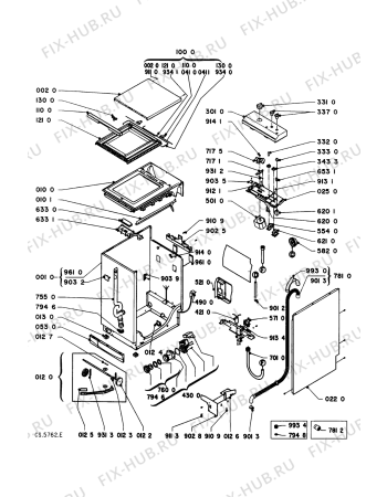 Схема №2 AWG 430/WP с изображением Обшивка для электросушки Whirlpool 481945328152