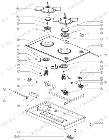 Схема №1 HG3111MBA1E/A1 (272581) с изображением Выключатель для духового шкафа Gorenje 272833