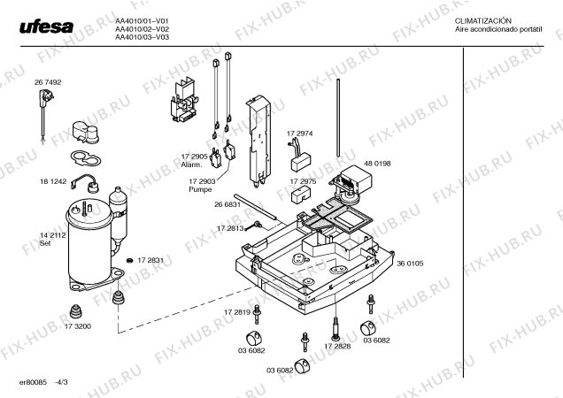 Схема №4 AA4010 POLAR SYSTEM с изображением Патрубок для климатотехники Bosch 00362929