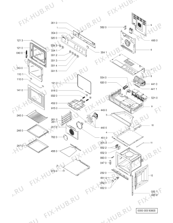 Схема №1 EMZ3460 WS с изображением Переключатель для электропечи Whirlpool 481941129469