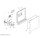 Схема №4 SE24M254EU Party с изображением Передняя панель для посудомоечной машины Siemens 00442615