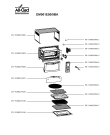 Схема №1 OM901E50/9BA с изображением Холдер для плиты (духовки) Seb FS-9100029420