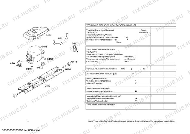 Схема №3 KD40NA71NE с изображением Покрытие Siemens 00472752