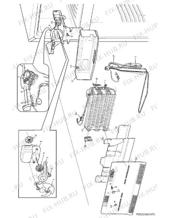 Взрыв-схема холодильника Electrolux END52811X - Схема узла Section 3