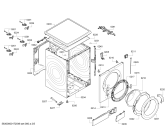 Схема №4 CWF12P36IL Made in Germany с изображением Рама люка для стиралки Bosch 00748862