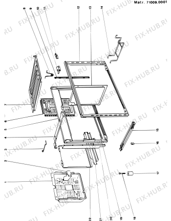 Схема №6 A6S42E375B (F000400) с изображением Дверца для электропечи Indesit C00027901