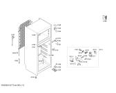 Схема №3 3FEL2455 с изображением Дверь морозильной камеры для холодильника Bosch 00680365