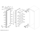 Схема №5 RF471200 с изображением Дверь для холодильной камеры Bosch 00244794