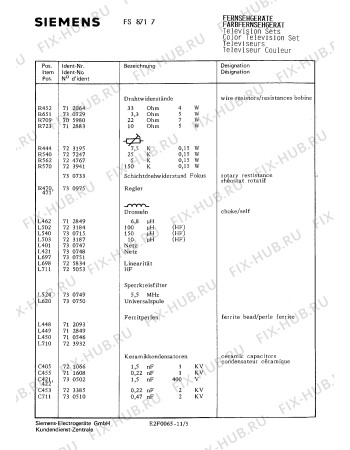 Схема №8 FC8822 с изображением Интегрированный контур для телевизора Siemens 00730945