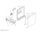Схема №3 SGU56M25SK с изображением Передняя панель для электропосудомоечной машины Bosch 00442640