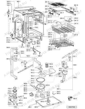 Схема №2 WP 85 с изображением Обшивка для посудомоечной машины Whirlpool 480140101946