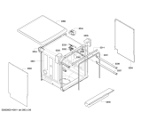 Схема №4 SMS57E02EU с изображением Передняя панель для посудомоечной машины Bosch 00678316